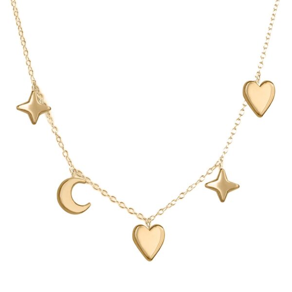 Charms bedelketting (verguld)