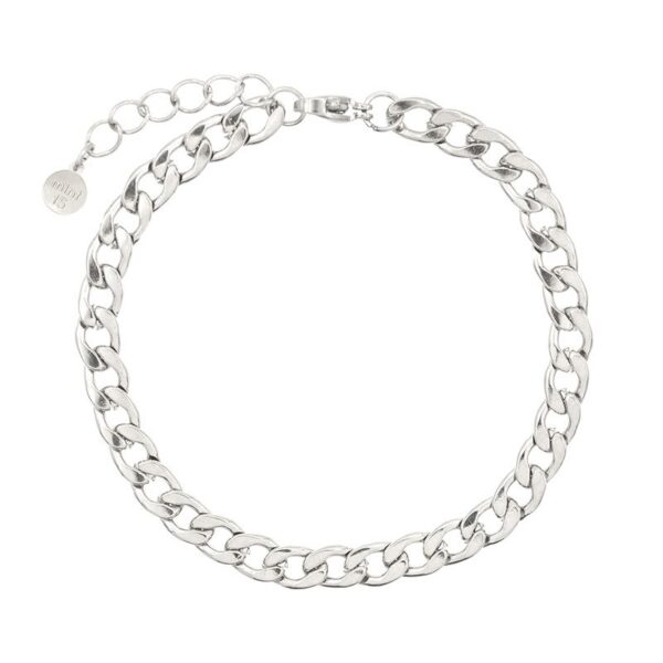 Flat Chain armband (zilver)