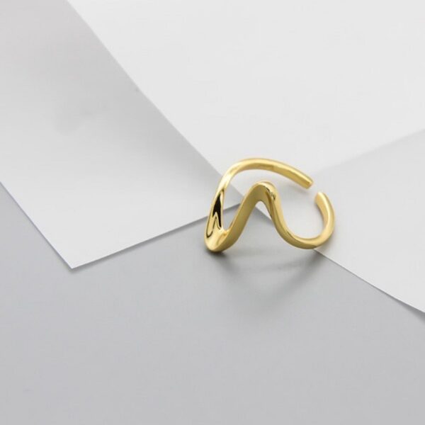 Hartslagpatroon ring (goud)