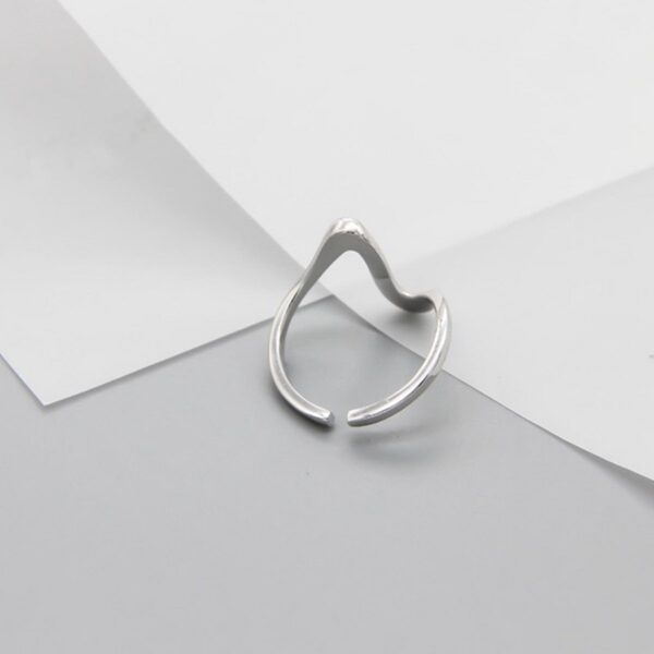 Hartslagpatroon ring (zilver)