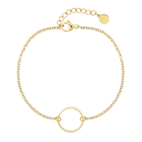Infinity Ring armband (goud)
