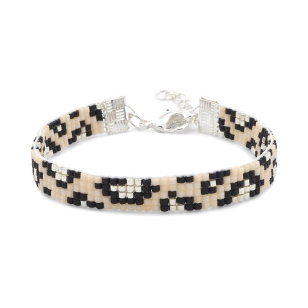 Leopard armband (zilver)