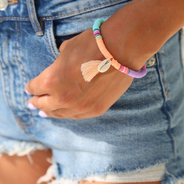 Summer Shell Peach armband