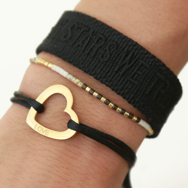 Sweet Love armband (zwart)