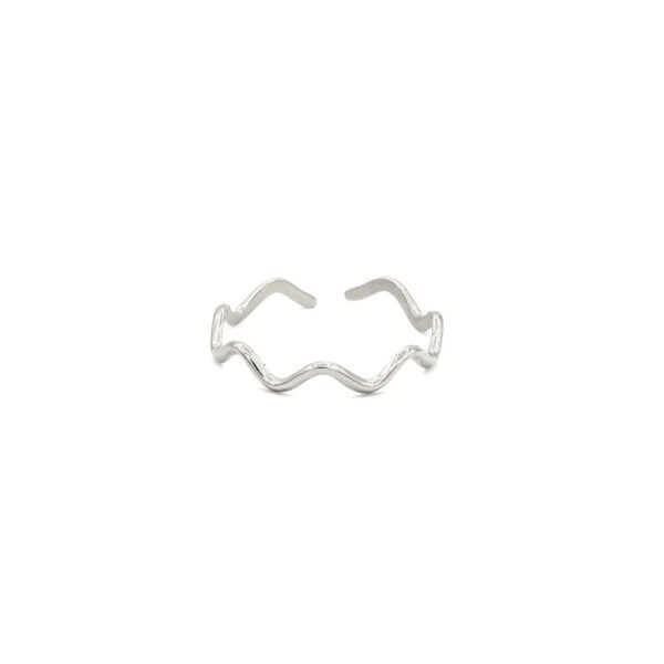 Waves ring (zilver)