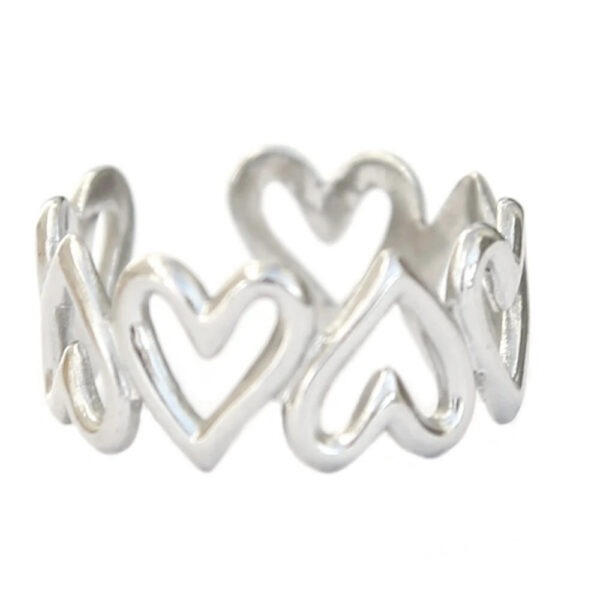 Heartbeat ring (zilver)