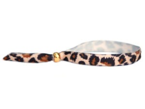 Leopard velvet armband