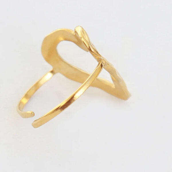 Open hearted ring (goud)