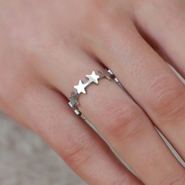 Stars ring (zilver)