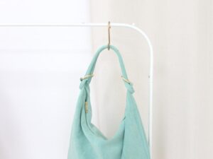 Suède ring shopper (mint)